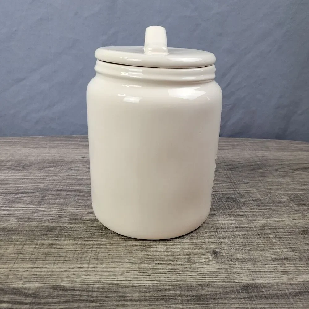 Rae Dunn Artisan Collection Farmhouse Minimilist Egg Hunt‎ Ceramic Canister